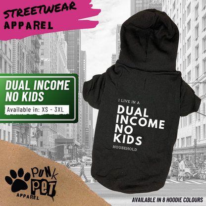 Punk Pet Apparel Dual Income No Kids Hoodie Black