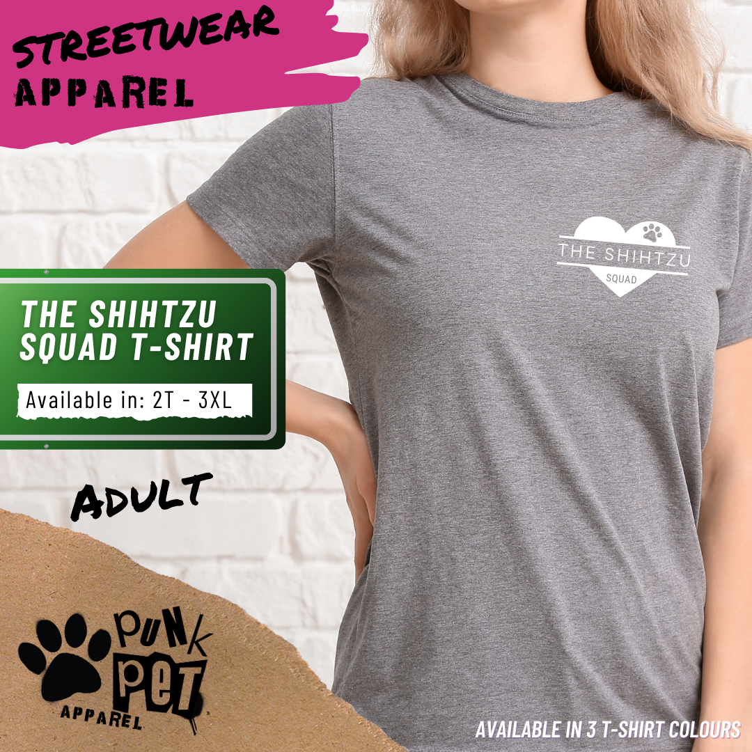 The ShihTzu Squad! - T-Shirts for Humans! Available in 3 Colours