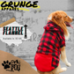 Seattle Grunge Flannel - Red Fleece - Dog Sweater