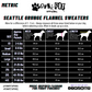 Seattle Grunge Flannel - White Fleece - Dog Sweater
