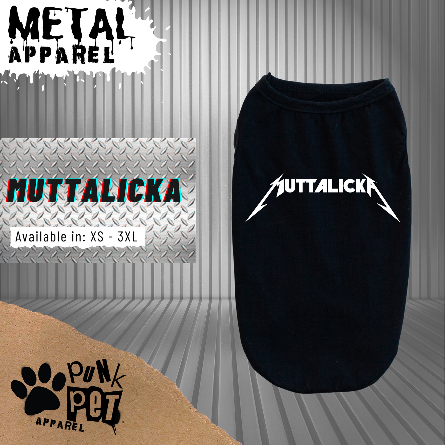 Muttalicka - Black Tee (Also available in White)